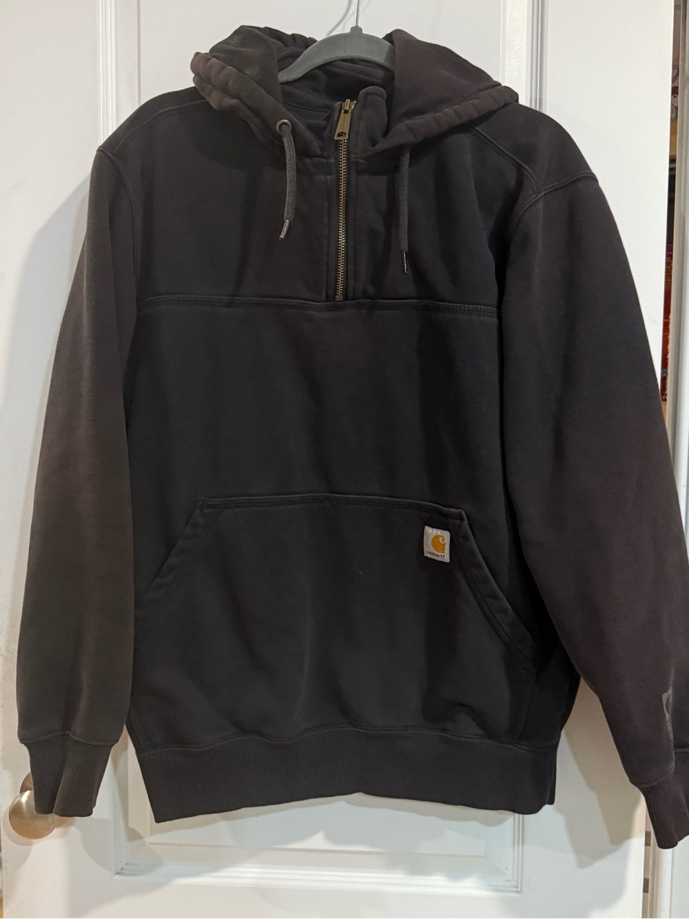 Carhartt Black Rain Defender Hooded Pullover Sweatshirt